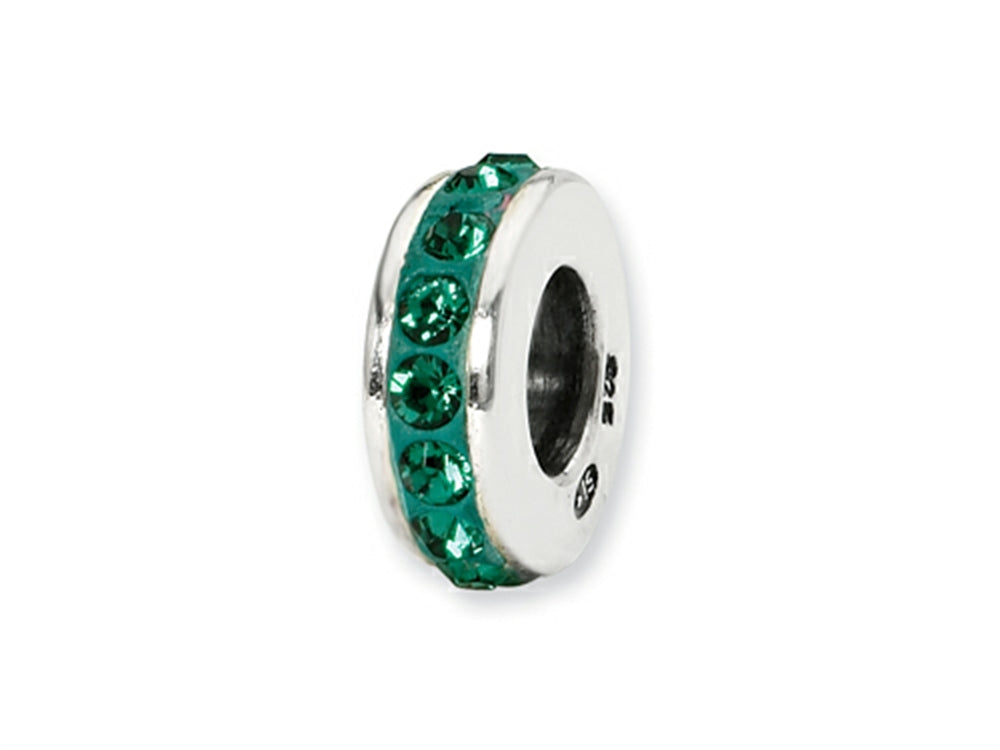 Reflections Sterling Silver May Single Row Preciosa Crystal Bead / Charm