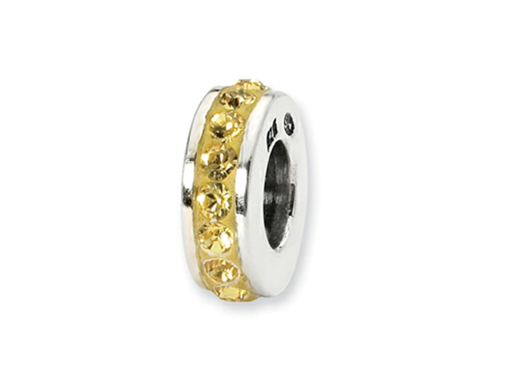 Reflections™ Sterling Silver November Single Row Preciosa Crystal Bead / Charm
