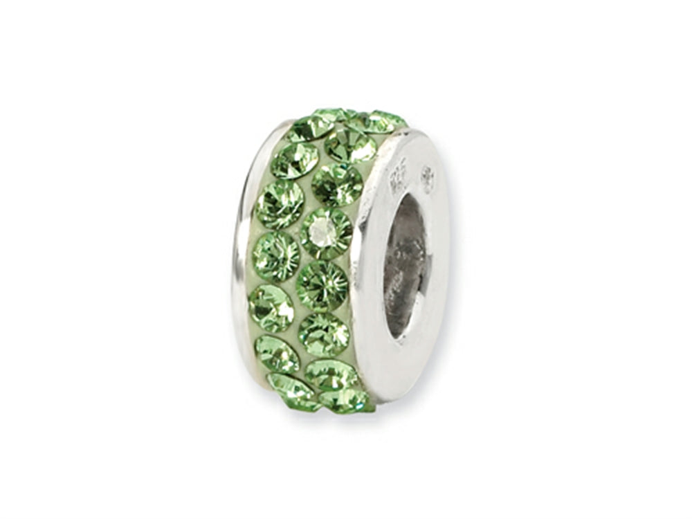 Reflections Sterling Silver August Double Row Preciosa Crystal Bead / Charm