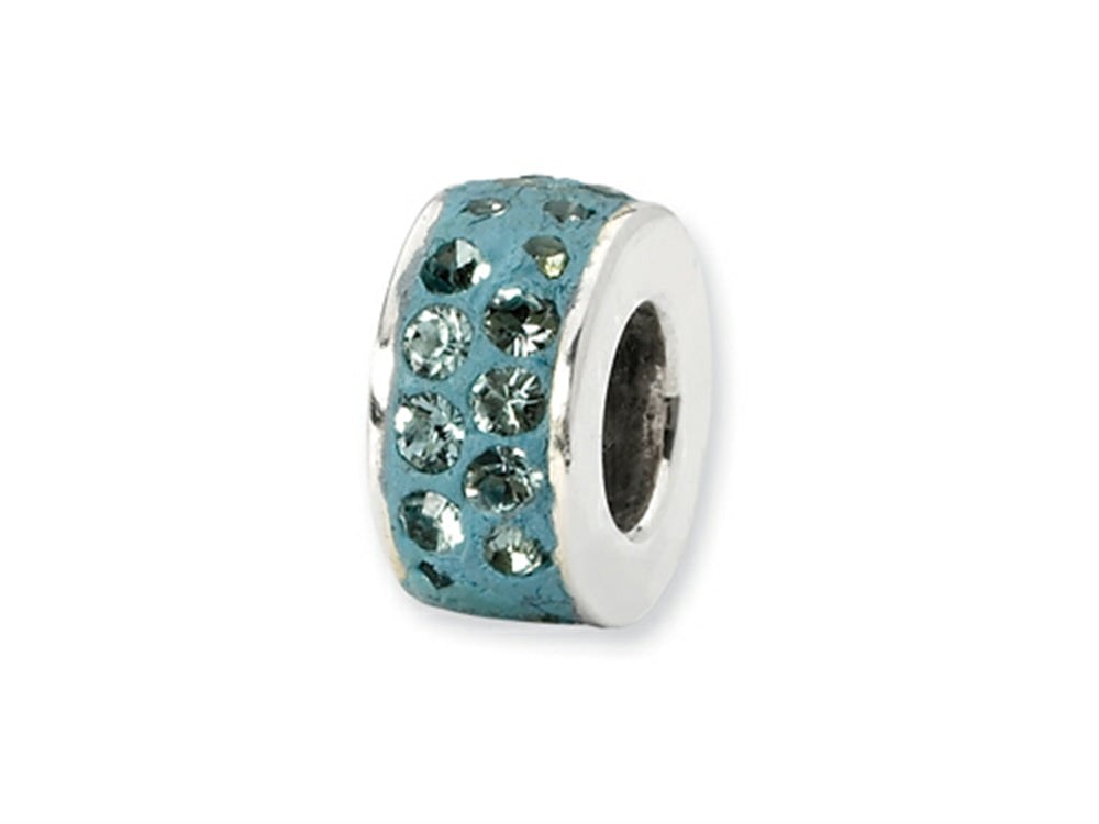 Reflections Sterling Silver December Double Row Preciosa Crystal Bead / Charm