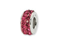 Reflections Sterling Silver July Double Row Preciosa Crystal Bead / Charm