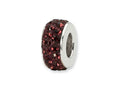 Reflections Sterling Silver June Double Row Preciosa Crystal Bead / Charm