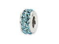 Reflections Sterling Silver March Double Row Preciosa Crystal Bead / Charm