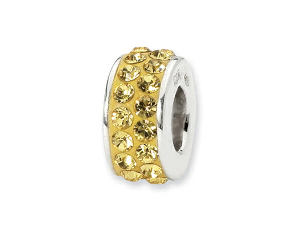 Reflections Sterling Silver November Double Row Preciosa Crystal Bead / Charm