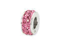 Reflections Sterling Silver October Double Row Preciosa Crystal Bead / Charm