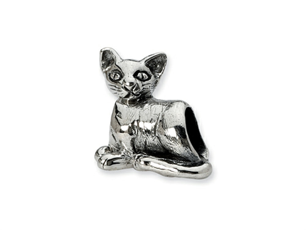 Reflections Sterling Silver Oriental Cat Bead / Charm