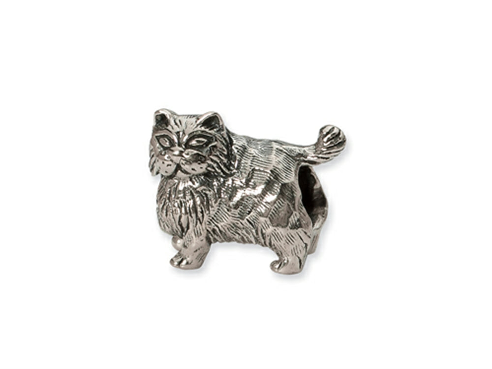 Reflections Sterling Silver Persian Cat Bead / Charm