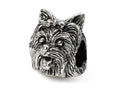 Reflections Sterling Silver Yorkshire Terrier Head Bead / Charm