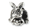 Reflections Sterling Silver Bunny with Basket Bead / Charm