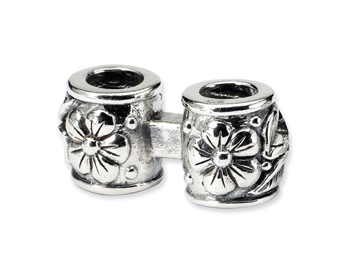 Reflections Sterling Silver Floral Connector Bead / Charm