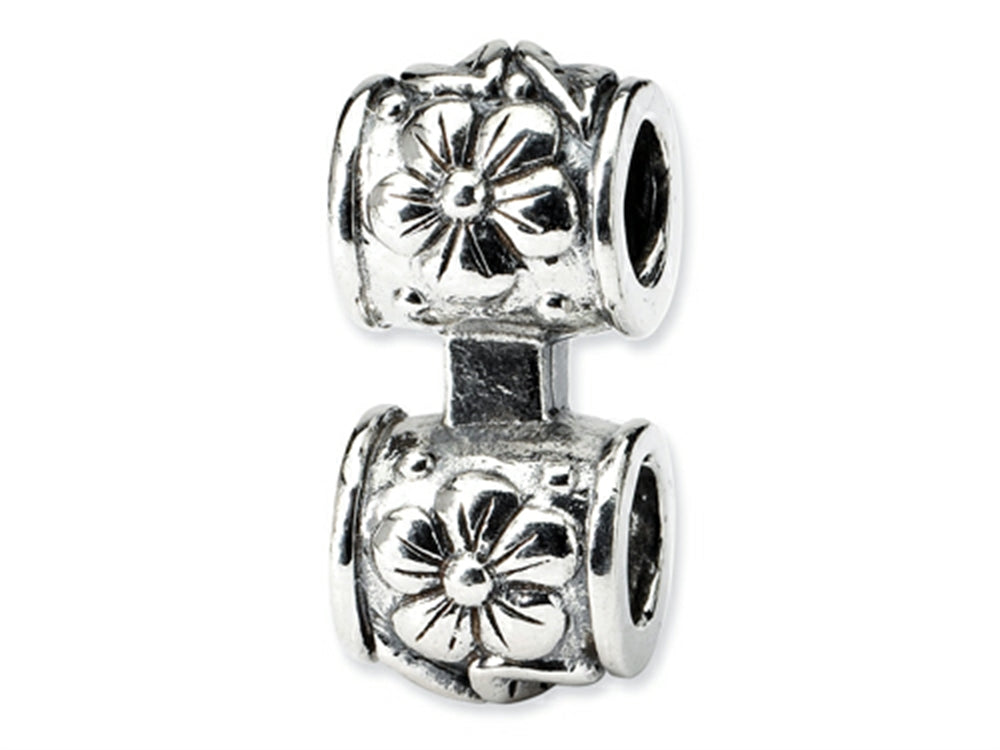 Reflections Sterling Silver Floral Connector Bead / Charm
