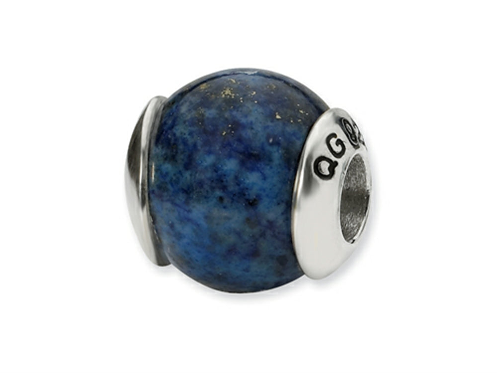Reflections Sterling Silver Lapis Stone Bead / Charm