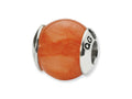 Reflections Sterling Silver Pink Calcite Stone Bead / Charm