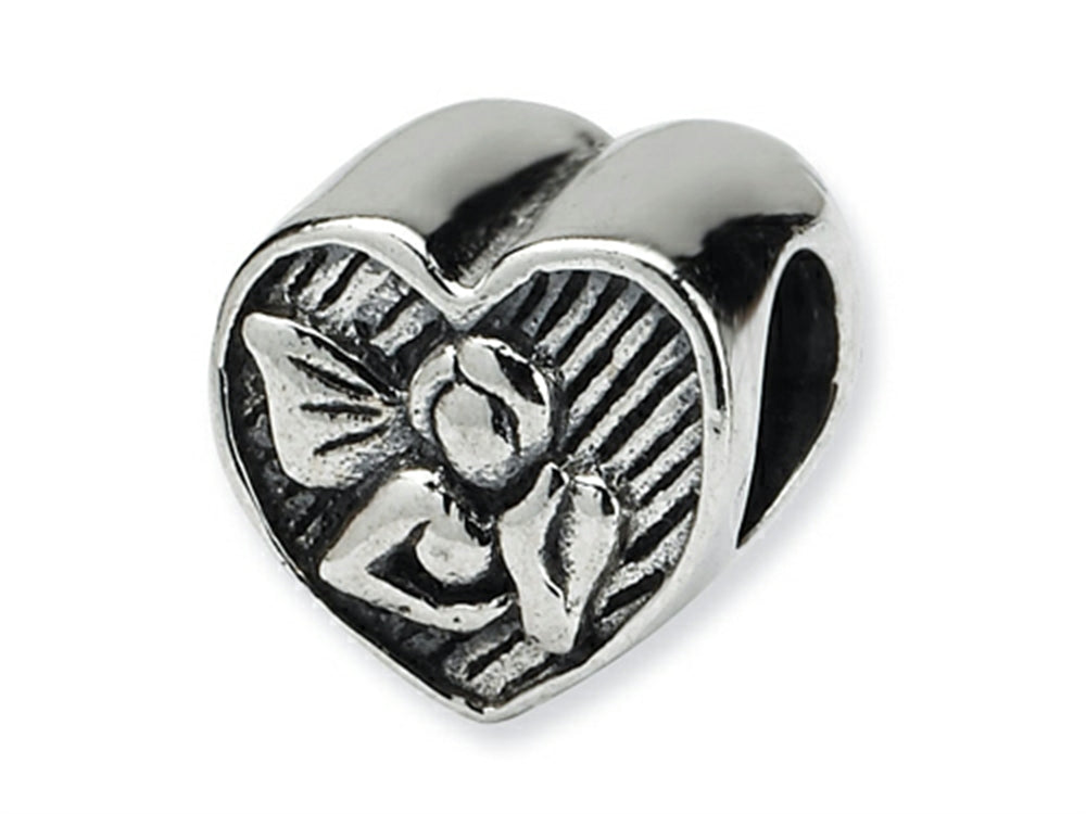 Reflections Sterling Silver Angel Heart Bead / Charm