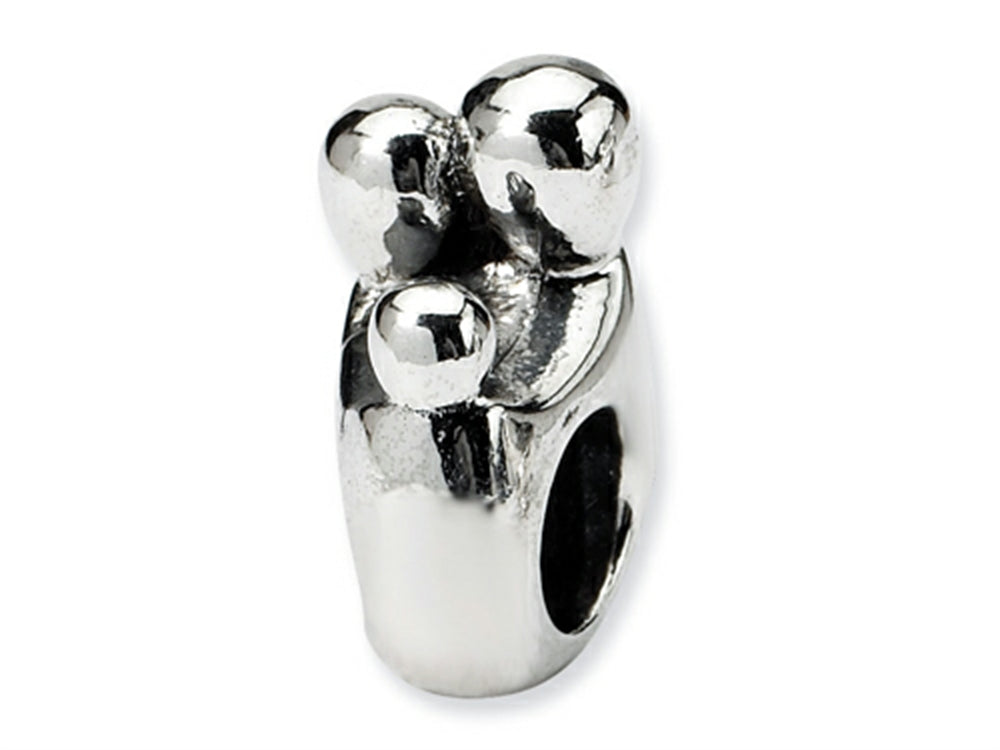 Reflections Sterling Silver Family of 3 Bead / Charm