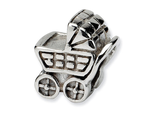 Reflections Sterling Silver Baby Carriage Bead / Charm