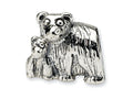 Reflections Sterling Silver Mama and Baby Bear Bead / Charm