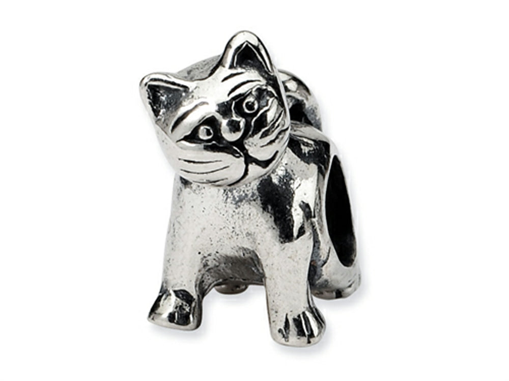 Reflections Sterling Silver Cat Bead / Charm