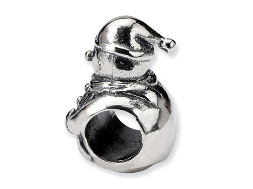 Reflections Sterling Silver Snowman Bead / Charm