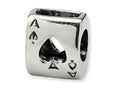 Reflections Sterling Silver Ace Card Bead / Charm