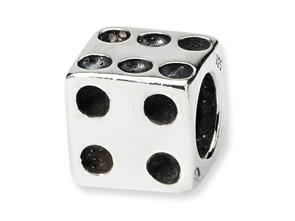 Reflections Sterling Silver Dice Bead / Charm