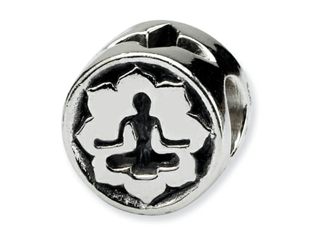 Reflections Sterling Silver Yoga Lotus Bead / Charm