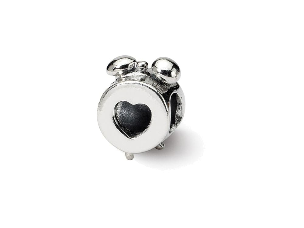 Reflections Sterling Silver Alarm Clock Bead / Charm