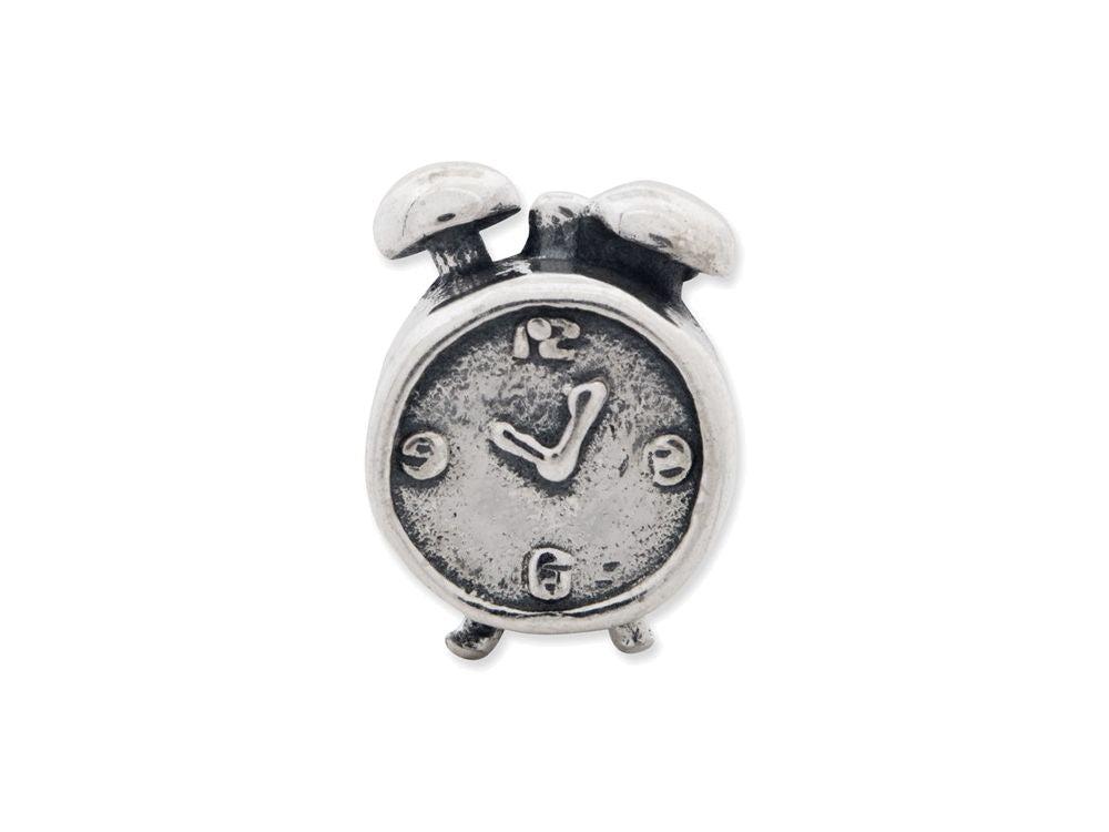 Reflections Sterling Silver Alarm Clock Bead / Charm