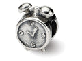 Reflections Sterling Silver Alarm Clock Bead / Charm