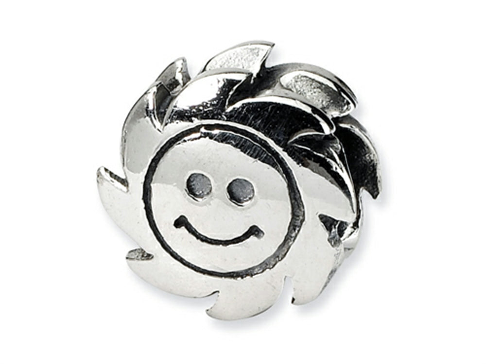 Reflections Sterling Silver Smiling Sun Bead / Charm