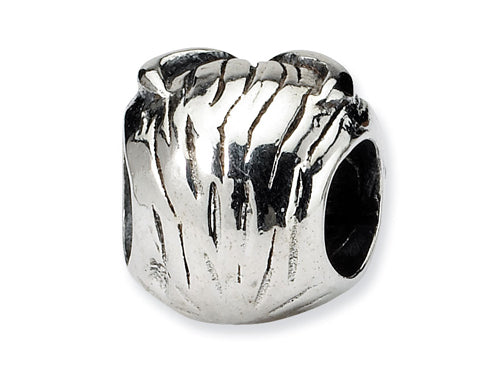 Reflections Sterling Silver Owl Head Bead / Charm