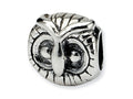 Reflections Sterling Silver Owl Head Bead / Charm