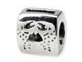 Reflections Sterling Silver Cancer Zodiac Antiqued Bead / Charm