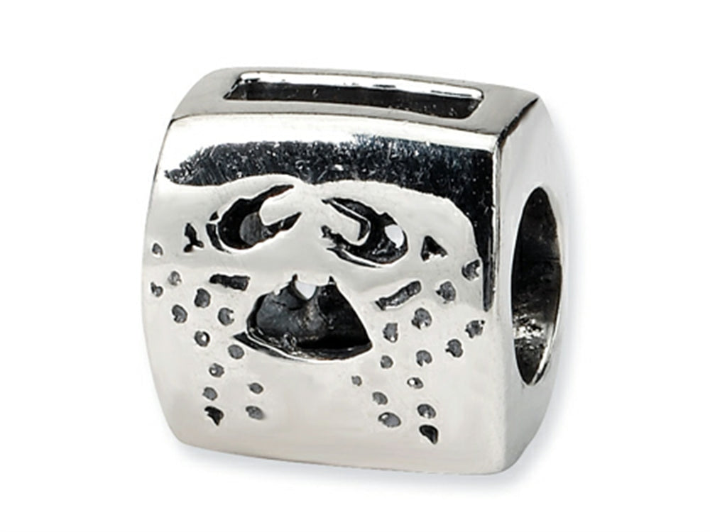Reflections Sterling Silver Cancer Zodiac Antiqued Bead / Charm