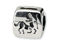 Reflections Sterling Silver Sagittarius Zodiac Antiqued Bead / Charm