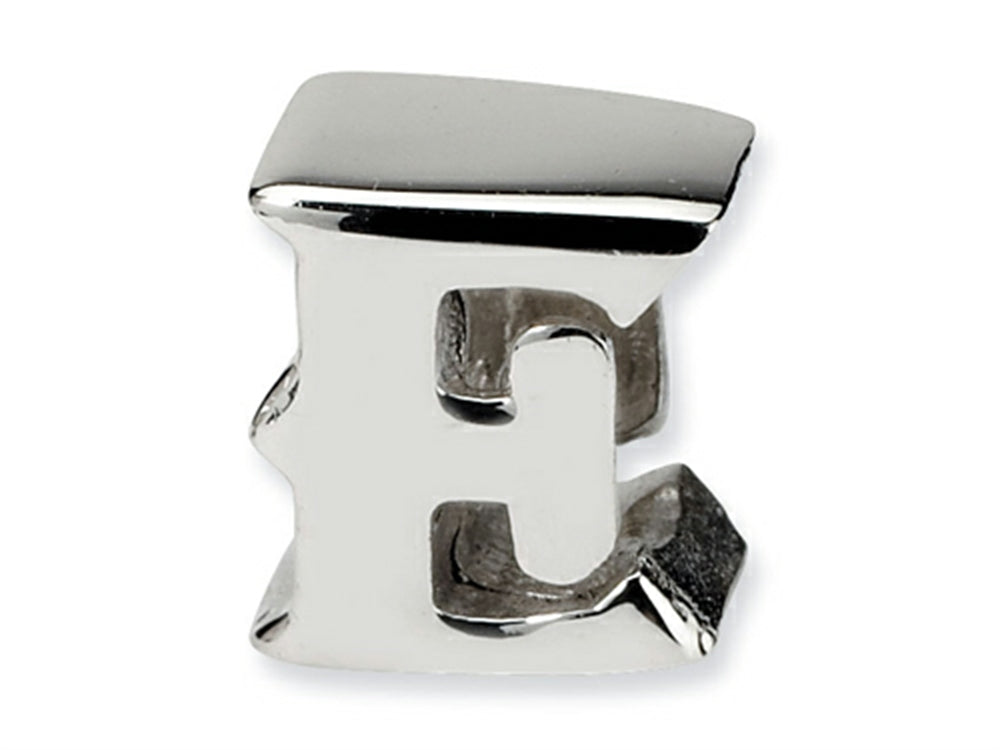 Reflections Sterling Silver Letter E Bead / Charm