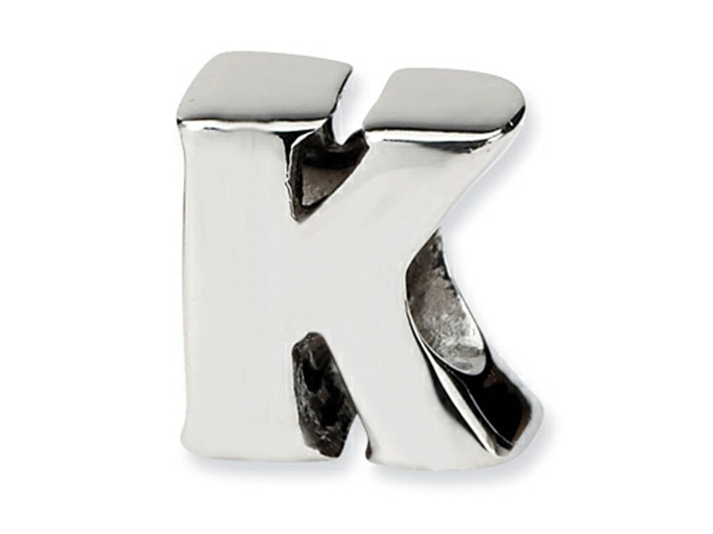 Reflections Sterling Silver Letter K Bead / Charm
