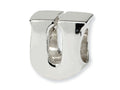 Reflections Sterling Silver Letter U Bead / Charm