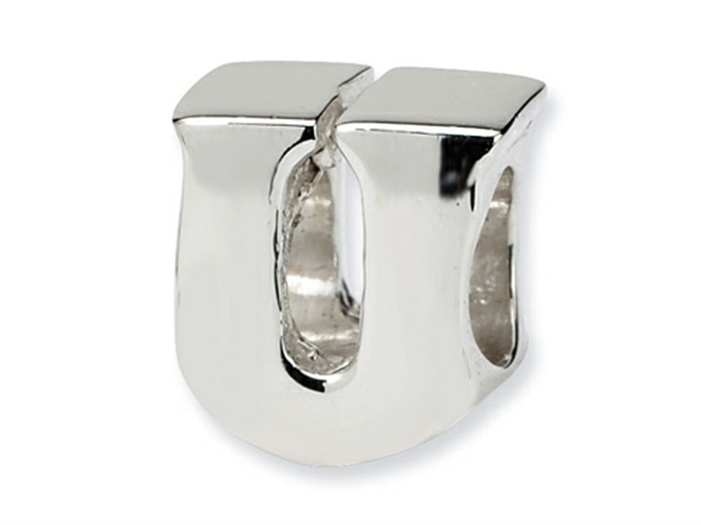 Reflections Sterling Silver Letter U Bead / Charm