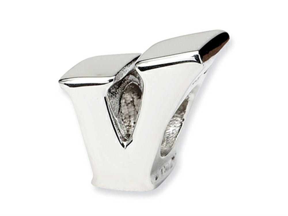 Reflections Sterling Silver Letter V Bead / Charm