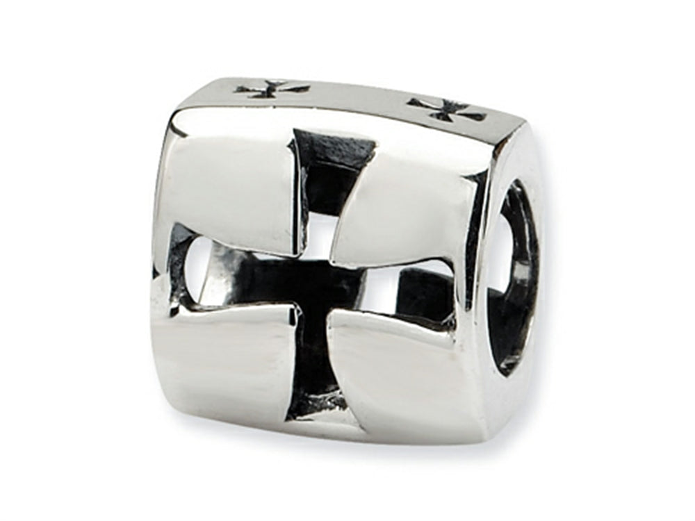 Reflections Sterling Silver Maltese Cross Bead / Charm