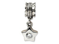 Reflections Sterling Silver CZ Star Dangle Bead / Charm