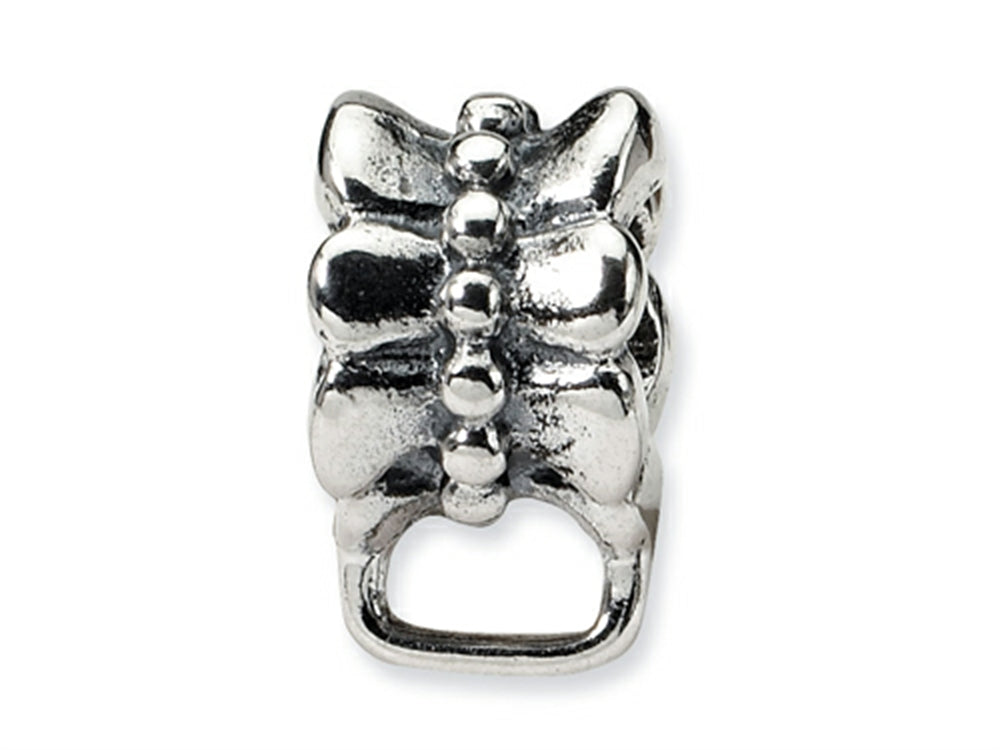 Reflections Sterling Silver w/Loop for Click-on / Lobster Clasp Carrier Charm
