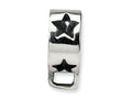 Reflections Sterling Silver Star w/Loop for Click-on / Lobster Clasp Carrier Charm