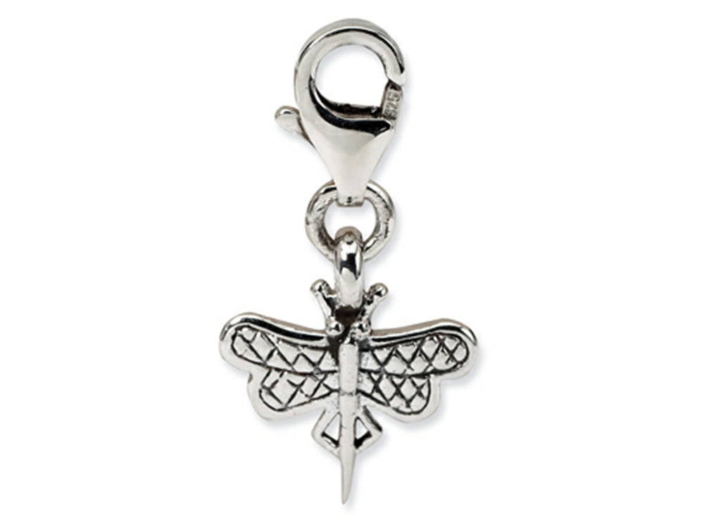 Reflections Sterling Silver Dragonfly Click-on / Lobster Clasp for Bead / Charm Bracelets