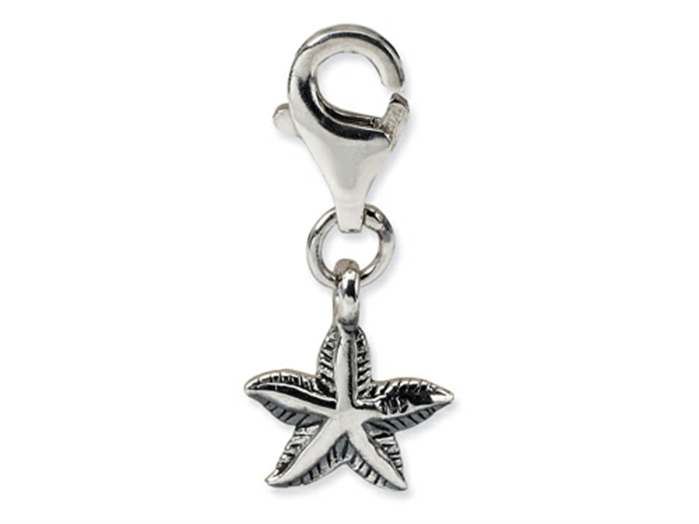 Reflections Sterling Silver Starfish Click-on / Lobster Clasp for Bead / Charm Bracelets