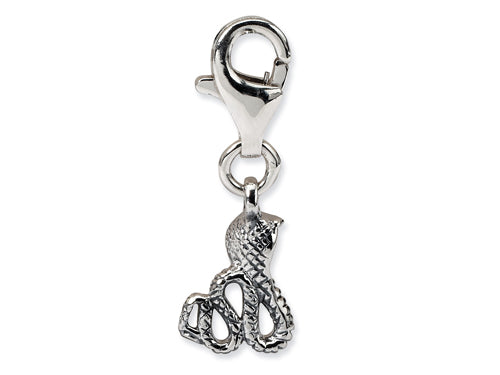 Reflections Sterling Silver Snake Click-on / Lobster Clasp for Bead / Charm Bracelets