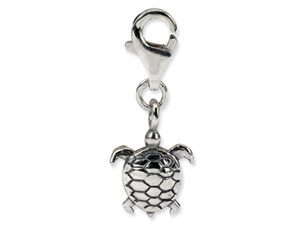 Reflections Sterling Silver Turtle Click-on / Lobster Clasp for Bead / Charm Bracelets