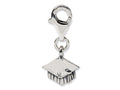 Reflections Sterling Silver Graduation Cap Click-on / Lobster Clasp for Bead / Charm Bracelets