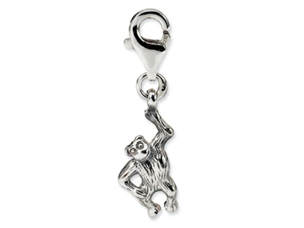 Reflections Sterling Silver Monkey Click-on / Lobster Clasp for Bead / Charm Bracelets